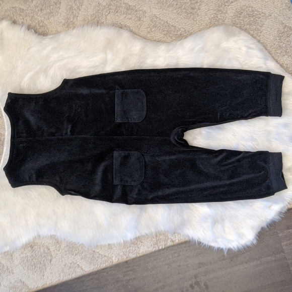 Black Velvet Romper 18-24 m - Picture 2 of 2